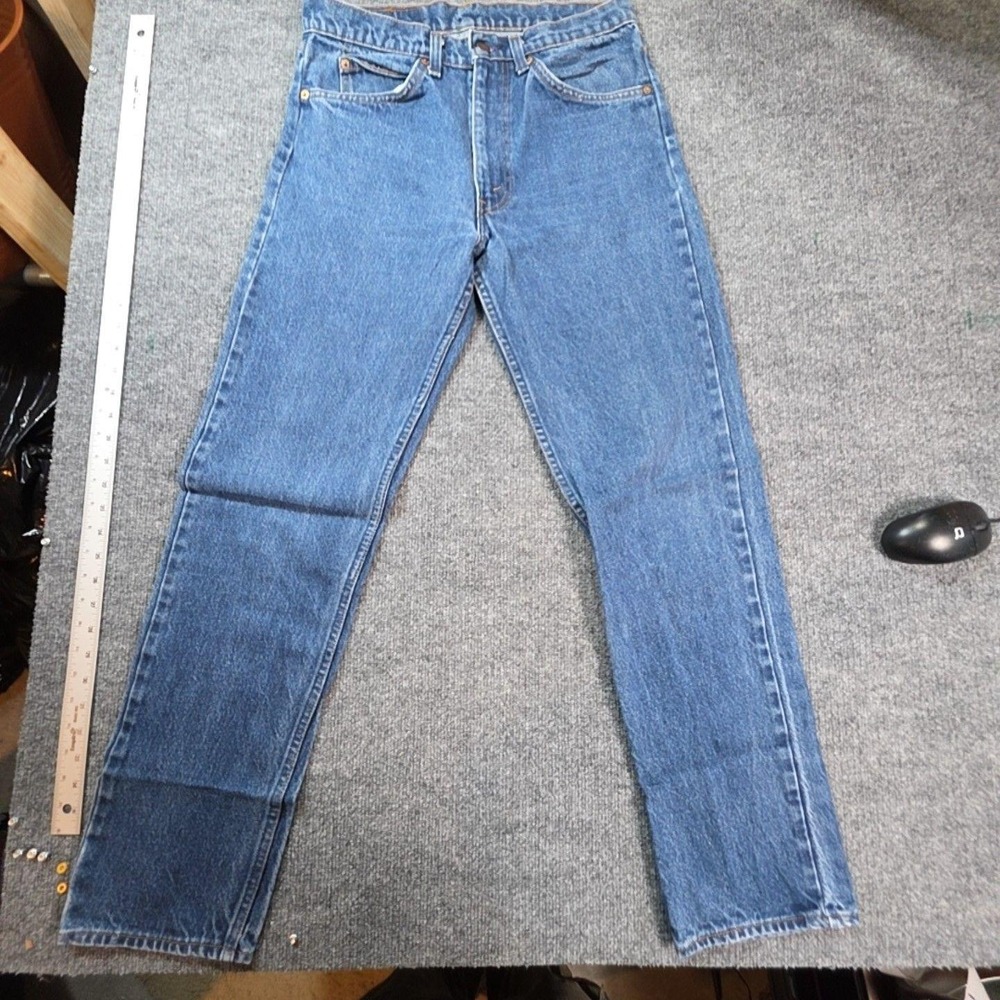 Vintage Levis Jeans Mens 32x29 Blue Medium Wash Regular Straight Denim USA